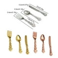 thumbnail image 3 of stanreset 3 Pieces Tableware Model Mini Lovely Size 1/12 Kitchen Spoon Early Educational Imitation Children Baby Kids Using Gold Rose Gold, 3 of 6