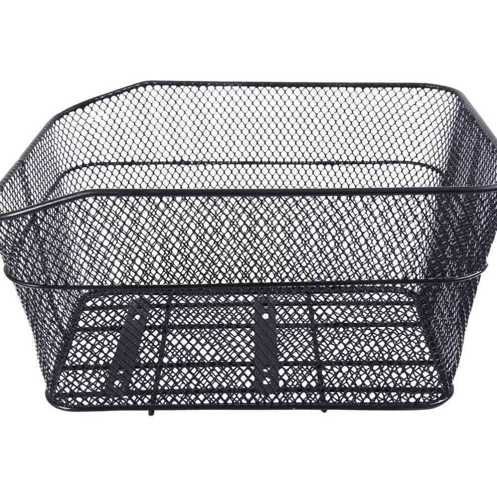 Lmell Bike Basket Wire Basket Rear Bike Baskets Metal Wire Bicycle Cargo Rack Mount Detachable