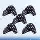 thumbnail image 2 of pares de almohadillas para la planta del pie, plantillas gruesas para zapatos de tacón alto, almohadillas medias negras (patrón de puntos redondos), 2 of 7