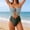 01 Light Blue, variant on YueHuiYing Women's One-Piece Swimsuit with Waist Cincher Buckle Detail Cutouts Sleeveless Solid Color Built-in Padded Cups