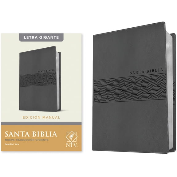 Santa Biblia Ntv, EdiciÃ³n Manual, Letra Gigante (Sentipiel, Gris, Letra Roja), (Hardcover)