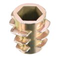thumbnail image 3 of Threaded Insert Nuts Zinc Alloy Hex-Flush M5 Internal Threads 10mm Length 20Pcs, 3 of 4