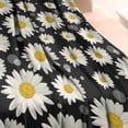 thumbnail image 3 of Black White Flower Pattern Blanket,Comfortable Soft Lamb Wool Throw Blanket,All Season,Warm Lightweight Blankets for Sofa Bed Couch Living Room Chair,60"x80", 3 of 4
