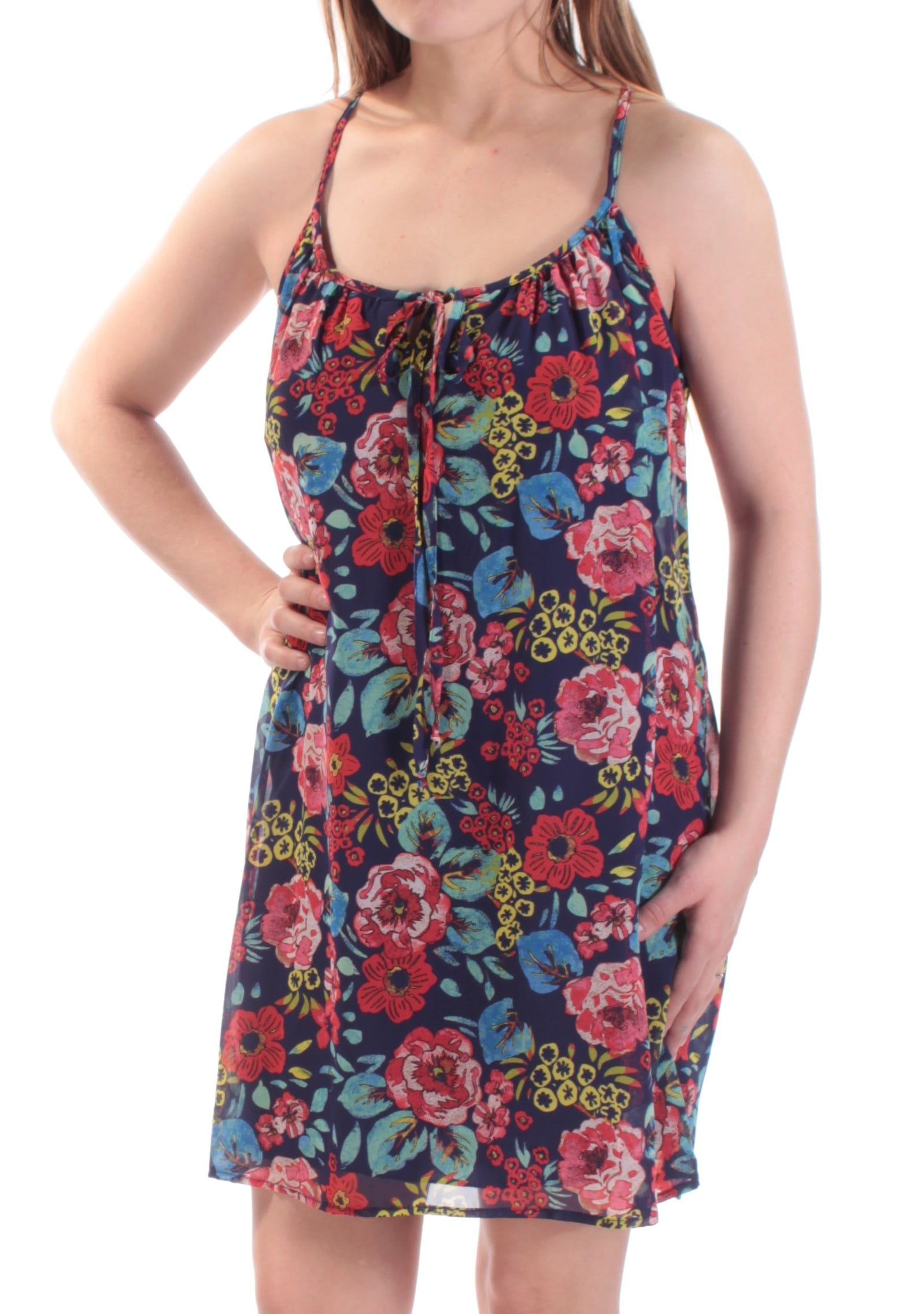 spaghetti strap shift dress