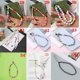 thumbnail image 5 of Cadena para teléfono móvil de cerámica suave de color perla de estilo moderno con ojos y letras sonrientes con cuentas, 5 of 6