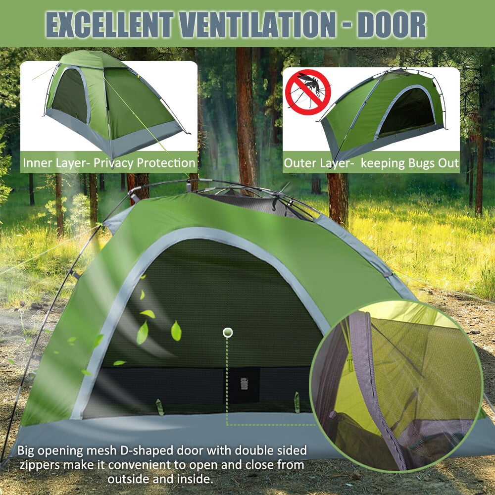 ASTRAEA 1 Person Backpacking Tents, Easy Setup Camping Tent with Skylight & Waterproof Rainfly & Ground Vents Lightweight for Camping Travel