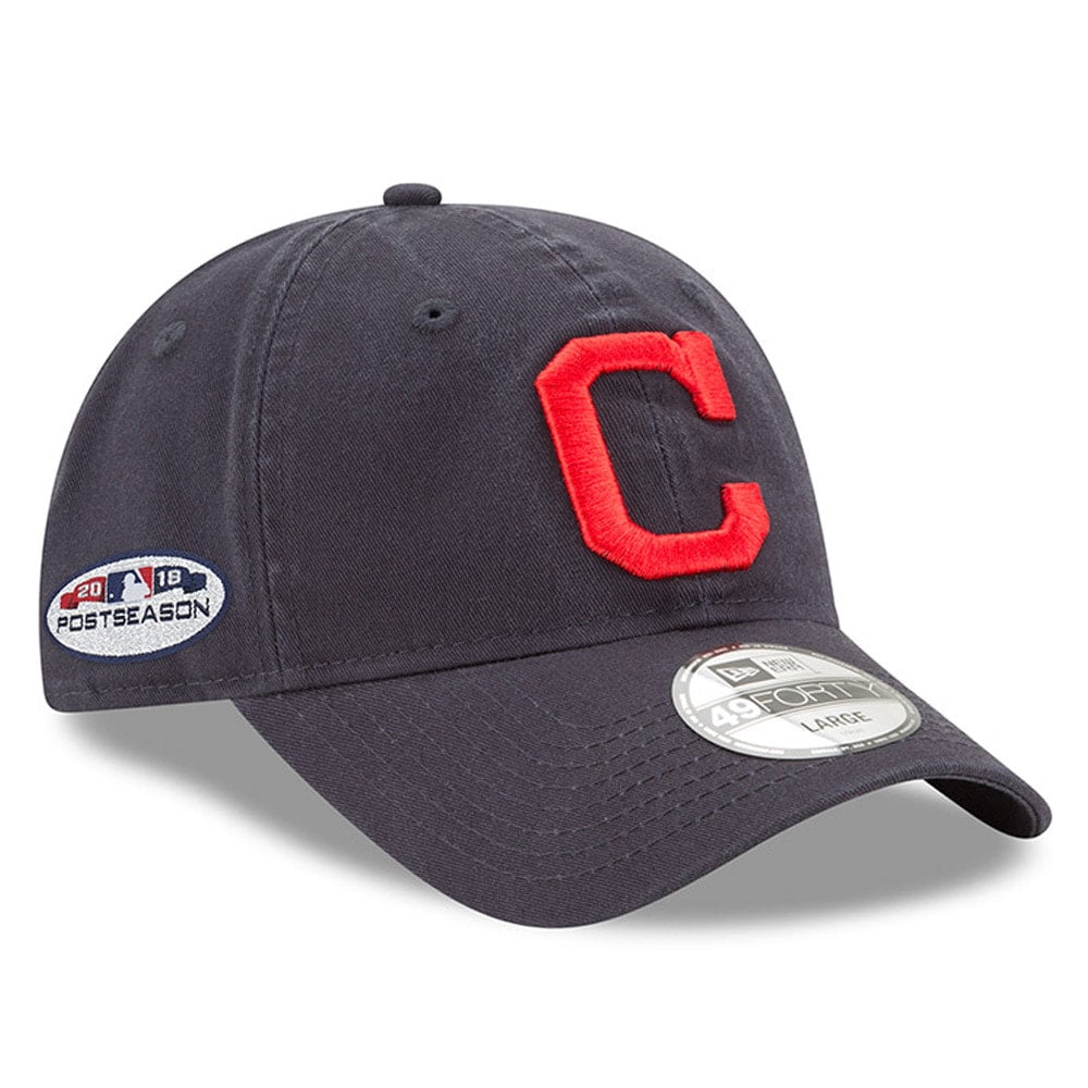 Cleveland Indians New Era 2018 Postseason Side Patch 49FORTY Fitted Hat ...