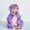 Purple, variant on WERYOUNG Girls Boys Onesie Cute Cartoon Animal Long Sleeve Zip-Up Hooded Halloween Jumpsuit Leisure Halloween Party One-Pieces,Light Pink,2-3 Years