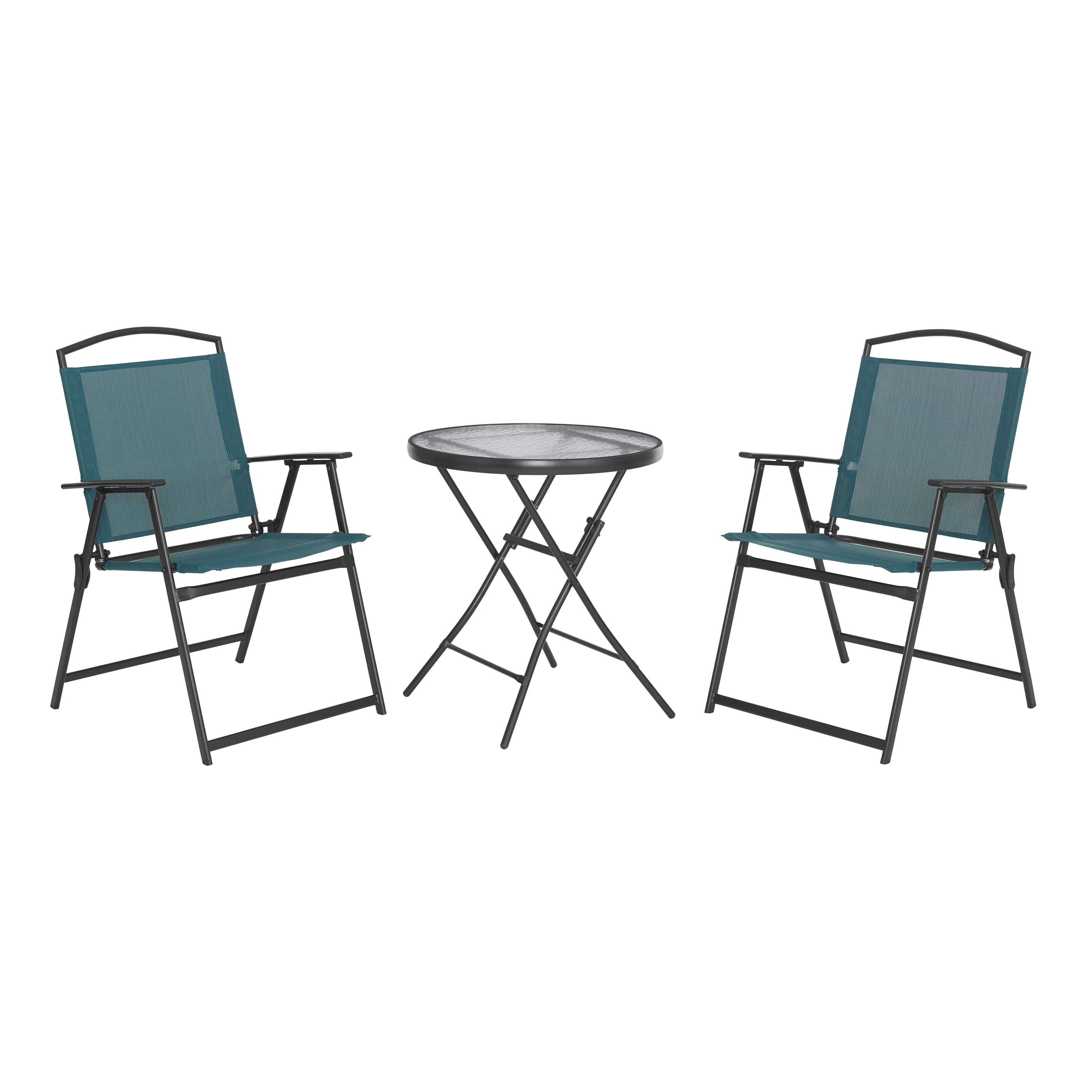 Mainstay Albany Lane 3-Piece Outdoor Bistro Set, Teal