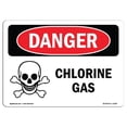 thumbnail image 1 of SignMission OS-DS-A-1218-L-1066 12 x 18 Po Signe de Danger OSHA - Chlore Gazeux, 1 of 1