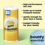 Bounty Essentials Select-A-Size Paper Towels, Double Rolls, White, 108 Sheets Per Roll, 2 Count