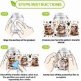 thumbnail image 4 of 10 hojas de calcomanías de transferencia de PVC con temática de animales de café, UV, DTF, para vasos de vidrio de 16 oz, capibara, gato, perro, perezoso, 4 of 7