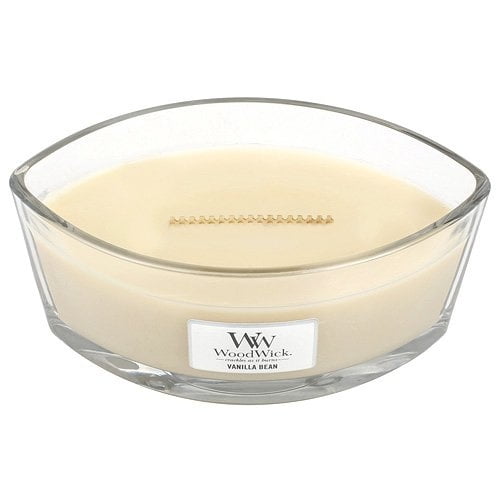 (11,4 cm l x 19 cm l x 8,8 cm h) - Bougie Woodwick Hearthwick Flame 470 ml - Vanille