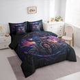 thumbnail image 3 of jejeloiu Vintage Soldier 7-Piece Bedding Comforter Set,Galaxy Starry Sky King Bedding Sets For Boys Kids Reversible, 3 of 8