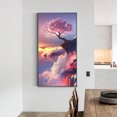 thumbnail image 4 of Kits de pintura al óleo de árbol en acantilado por números, cuadro de lienzo, arte de pared, Color artesanal DIY Likrtyny decoración de arte, 4 of 9