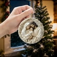 thumbnail image 3 of Christmas Jesus Nativity Ornament, Christian Birthday Personalized Christmas Gifts for Women, Dad, Friends, Appreciation Present from Family, New Birth of Jesus Christmas Tree Decoration, 3 of 5