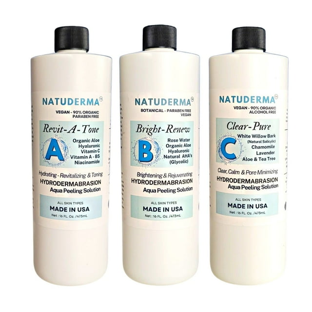 Solución de hidrodermoabrasión Natuderma Hydro Serum 3x500 ml