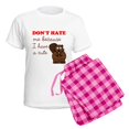 thumbnail image 5 of CafePress - Dont Hate Pajamas - Women's Short Sleeve Print T-Shirt and Pants Light Cotton Pajama Set, 5 of 7