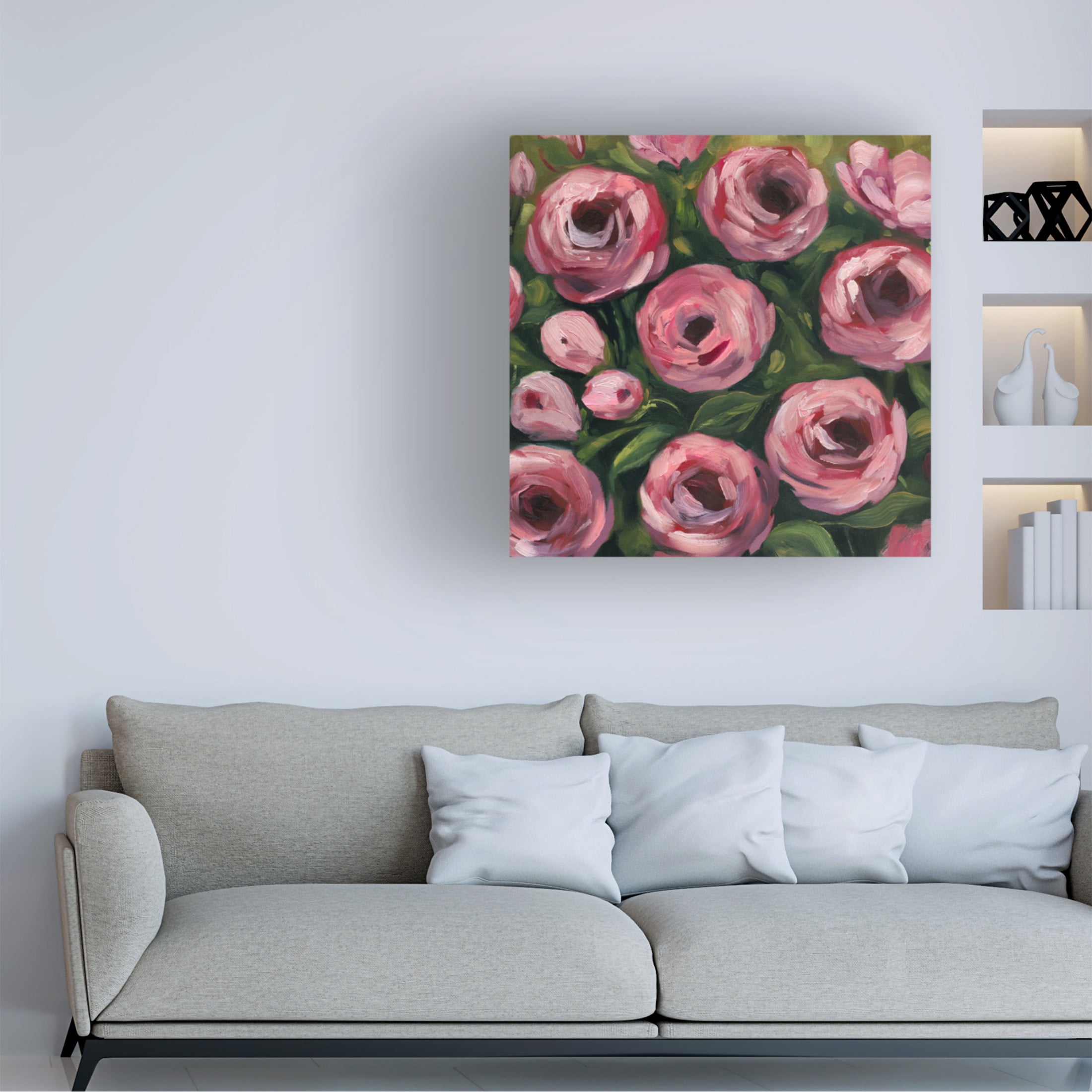 Trademark Fine Art Grace Popp Wiliest Roses I Canvas Wall Art
