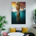 thumbnail image 6 of Jesus Christ Wall Art God's Hand Reaching Into Water Poster Cool Artworks Painting Wall Art Canvas Prints Hanging Picture Home Decor Posters Gift 24x36inch(60x90cm), 6 of 6