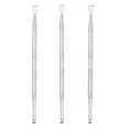 thumbnail image 1 of Stainless Steel Triangle Cuticle Peeler Scraper Remove Gel Nail Polish Nail Art Remover Tool 3 Pack., 1 of 5