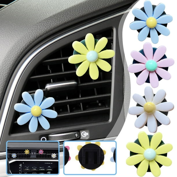 Perfume Car Outlet- Aromatherapy Flower Daisy Sun Flower Cute Car Outlet- Aromatherapy Fragrance- Perfume Clip Female