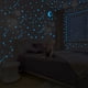 thumbnail image 4 of Bearachild Pegatinas de pared de luna y estrellas luminosas para habitación de niños, guardería, decoración del hogar, calcomanías de pared que brillan Decoración del hogar azul Bearachild HA001760-02, 4 of 6