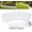 White, variant on Stone-Look Garden Edging Border, No Dig Interlocking Landscape Fence for Flower Beds & Lawn, Flexible Plastic Retaining Wall Edging, Decorative Outdoor Grass Border for Yard & Garden (10, Black)