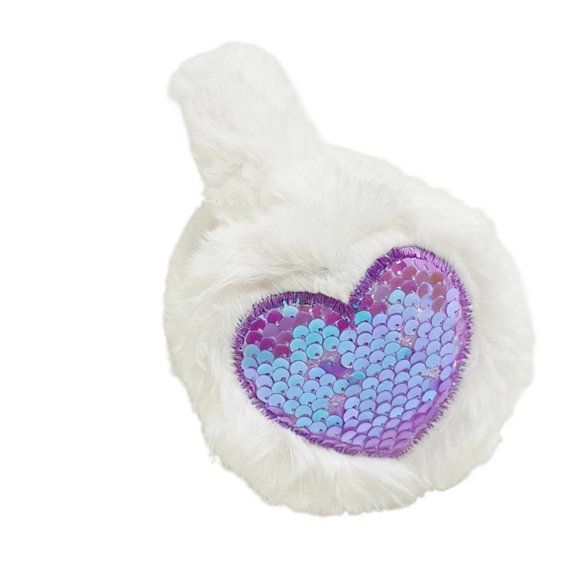 Giaone Plush Heart EarMuffs for Girls and Children of All Ages Outdoor Earmuffs