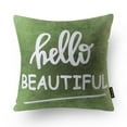 thumbnail image 3 of Phantoscope Sweet Home Series Decorative Throw Pillows, Green Jesse, 18" x 18", set of 4, 3 of 6