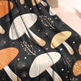thumbnail image 3 of Colorful Mushroom Plant Black Pattern Blanket,Comfortable Soft Lamb Wool Throw Blanket,All Season,Warm Lightweight Blankets for Sofa Bed Couch Living Room Chair,50"x60", 3 of 4