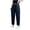Black, variant on Karymi Womens Pants Trendy Straight-Leg Solid Long Comfy High Waisted Pants Cotton Linen Fabric Skin-Friendly Breathable Straight Pants String Women Trousers with Pockets 2026
