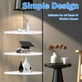thumbnail image 6 of 8 Inch White Corner Floating Shelf Set of 3,Wall 90 Degree Corner Storage Shelf for Kitchen Room/Living Room/Bathroom, 6 of 9
