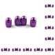 thumbnail image 2 of Scienceny 4 Uds tapas de vástago de válvula de rueda accesorios de cobertura de piezas modificadas cubiertas de aire de ruedas a prueba de Violeta 10piezas, 2 of 3