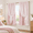 Pink and White-34"W x 54"L (Pack of 2), variant on Tab Pom Curtafor Room Bedroom Bathroom Double Layer 34x45 Inch Length Taupe