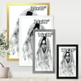 thumbnail image 4 of Designart 'Black and White Portrait of Young Indian Woman I' Modern Framed Art Print, 4 of 4