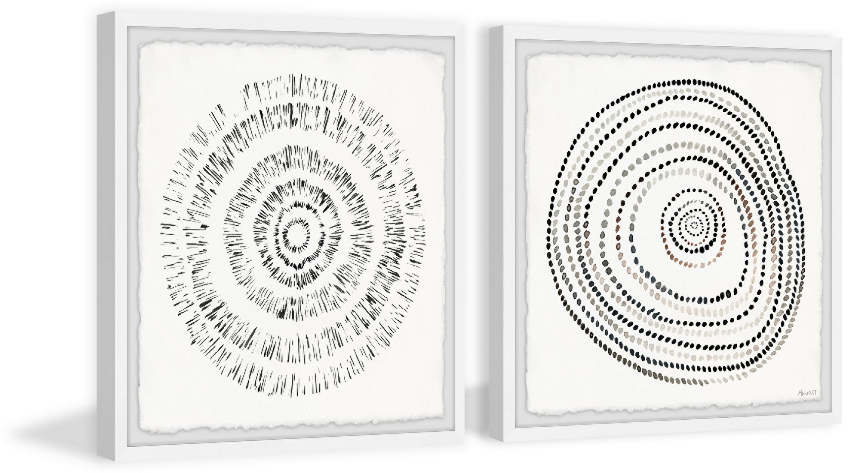 Marmont Hill Endless Circles Diptych, 32" x 64"