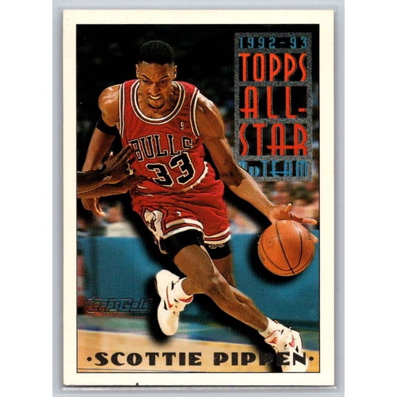 Mini Lullsr 1993-94 Topps 117 Scottie Pippen Chicago Bulls Basketball Card Chicago ...
