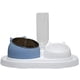thumbnail image 1 of Cuenco para gatos 400ml Cuenco para gatos antideslizante de acero inoxidable con diseño de boca oblicua de dos capas Cuenco para gatos azul MFZFUKR ZYY-1018, 1 of 5