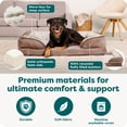 thumbnail image 5 of FurHaven Pet Products | Full Support Orthopedic Perfect Comfort Velvet Waves Sofa Pet Bed Dogs & Cats - Brownstone, Jumbo, 5 of 9