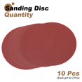 thumbnail image 3 of 10pcs 10-Inch PSA Sanding Discs, 60+80+120+180+240 Grits Aluminum Oxide Self Adhesive Stick Back Sandpapers, No-Hole Round Wet/Dry Sander Papers, Sand Auto Car Paint, 3 of 7