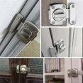 thumbnail image 5 of Silver Anti-Theft Sliding Bolt Lock for Cabinets, Wardrobes, and Garden Doors with 6 Screws, 5 of 5