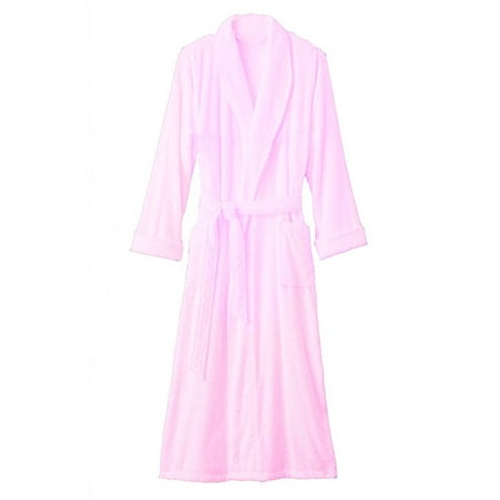Hotel Luxury Reserve Pink Terry Velour Bathrobe For Women