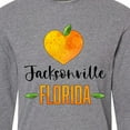 thumbnail image 4 of Inktastic Jacksonville Florida Orange in Heart Long Sleeve T-Shirt, 4 of 5
