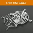 thumbnail image 2 of 4Pcs Metal PC Computer Fan Grill Finger Guard 80mm x 80mm Silver Tone, 2 of 7