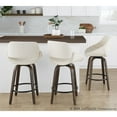thumbnail image 4 of LumiSource Fabrico 26" Fixed-Height Counter Stool - Set of 2, 4 of 9