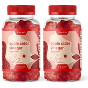 Snap Supplements ACV Apple Cider Vinegar Gummies  - Detox Cleanse, Weight Management, Immunity & Metabolism, 60 Gummies (2-Pack)