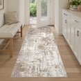 thumbnail image 3 of UERMEI 2'x10' Runner Rugs Non Slip, Washable Indoor Rug for Hallway Kitchen Entryway Doormats, Modern Abstract Bedroom Home Decor Carpets,Brown, 3 of 7