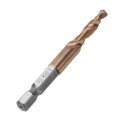 thumbnail image 4 of 6.35mm Hex Shank Tap, Drill Tap Combination Bit Set, 0.3" Hex Shank HSS Bronze Drill Bit , Hex Shank Tap Drill Bit , For Soft Tapping Metal, Aluminum, Iron., 4 of 7