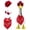 Red, variant on YuanGuangQ Porch Goose Clothing, White Goose Statue Festival Clothing Set, Courtyard Decoration for Home Garden Yard Patio Outdoor Holiday Festival Decor Ornament Set